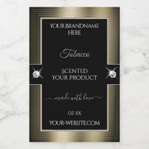 Sumptuous Black Platinum Brilliants Product Label