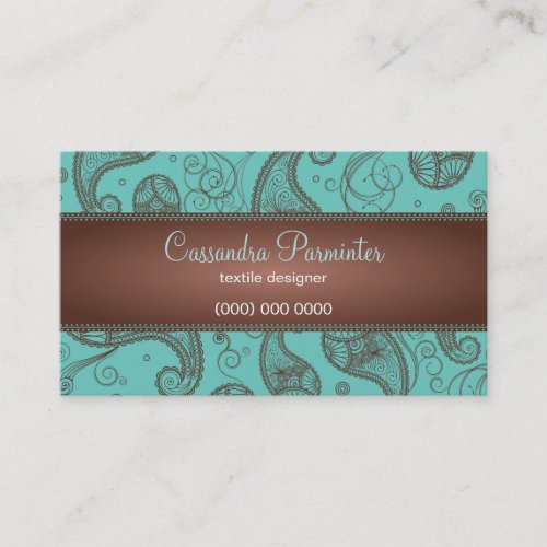 Sumptuous Paisley Business Card