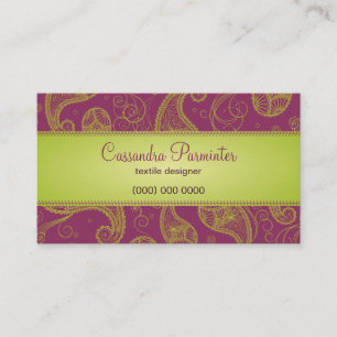 Sumptuous Paisley Business Card