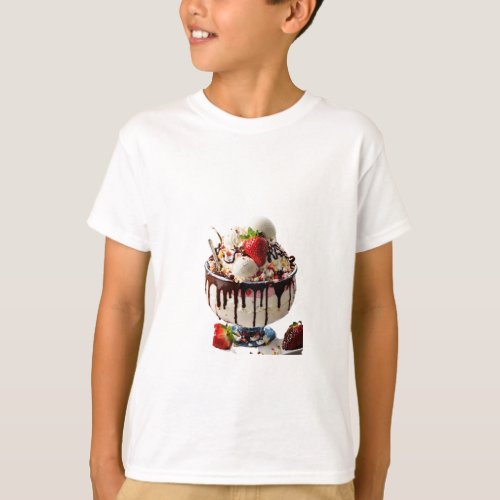Sumptuous Sundae Delight Ice Cream Extravaganza T_Shirt
