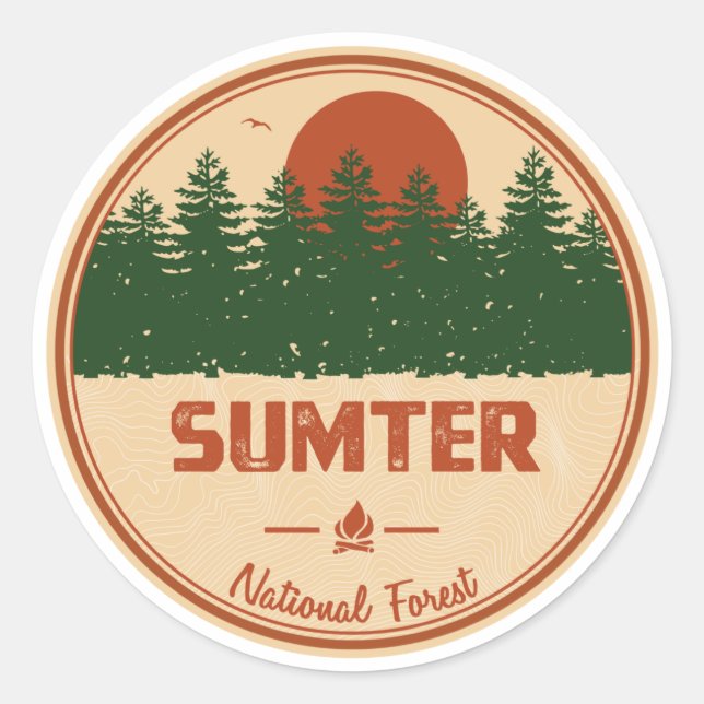 Sumter National Forest Classic Round Sticker (Front)