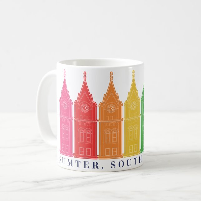 sumter, sc rainbow mug (Front Left)