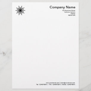 Sun 02 - Black Letterhead