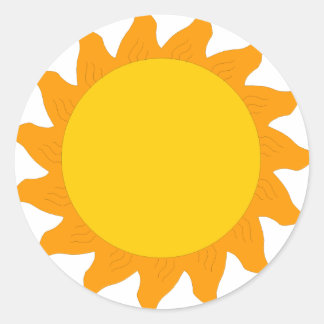 sun[1] classic round sticker