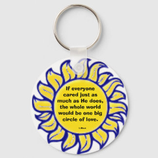 sun_29, If everyonecared just asmuch as He does... Keychain