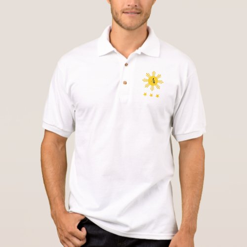 SUN  3 STARS with Philippine Map Polo Shirt