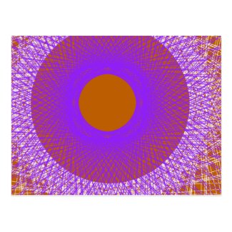 sun 958 abstract art postcard
