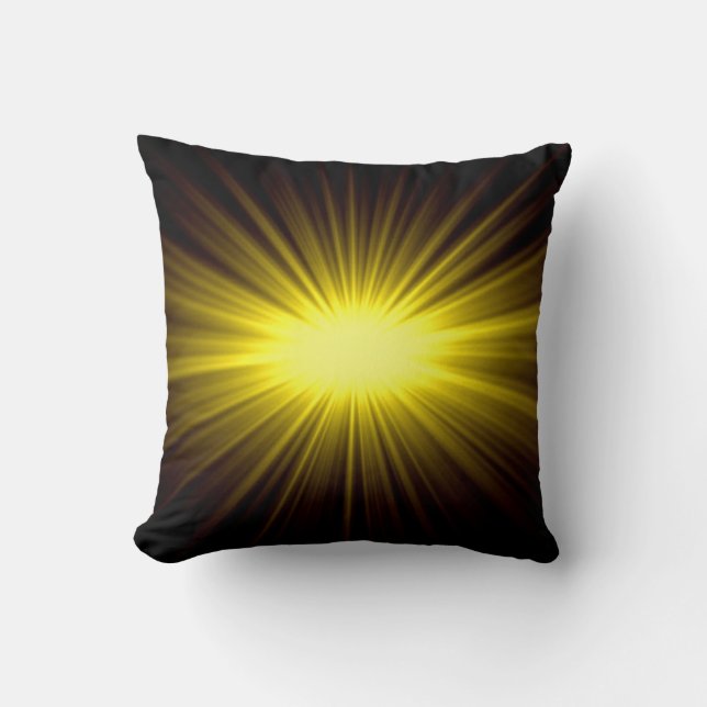 Sun Abstract Art 2 Throw Pillow (Front)