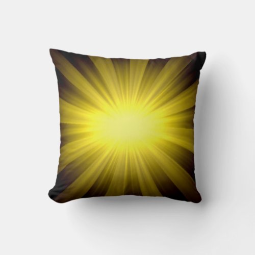 Sun Abstract Art Throw Pillow