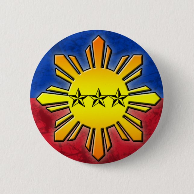 Sun and 3 Stars Button (Front)