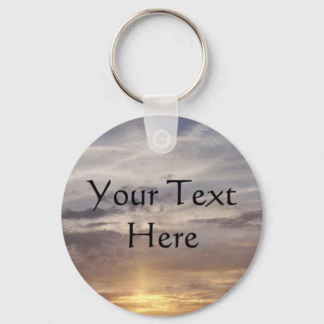 Sun and Clouds Keychain (Front)
