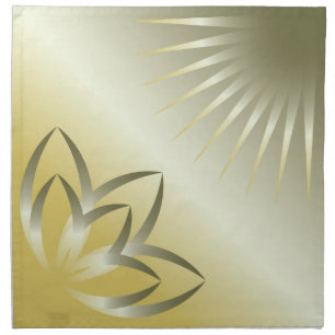 sun and flower napkin