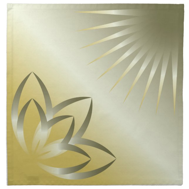 sun and flower napkin (Front)