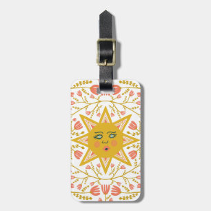 Sun and Flowering Vines CUSTOMIZED Luggage Tag