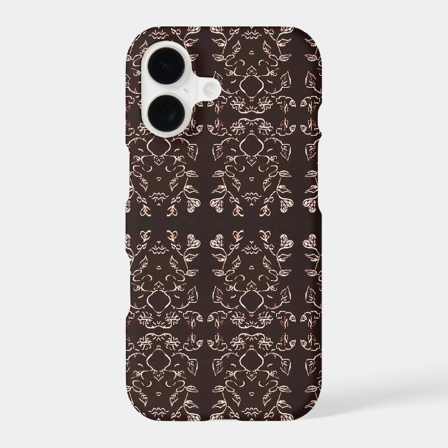 Sun And Flowers Pattern Case-Mate iPhone Case (Back)