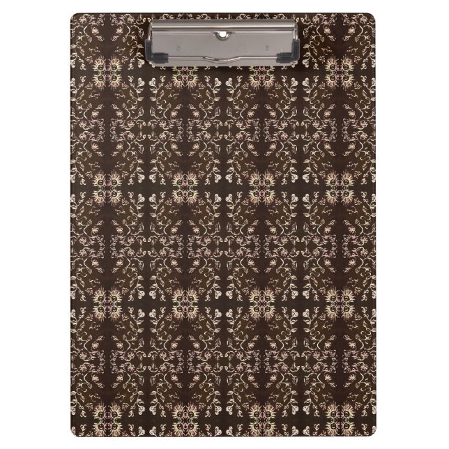 Sun And Flowers Pattern Clipboard (Front)