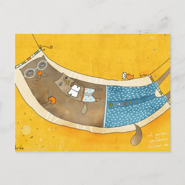 Sun and Friends Postcard by Krize (Front)