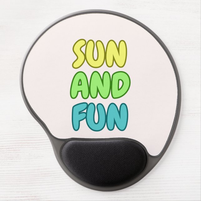 Sun And Fun Gel Mouse Pad (Front)