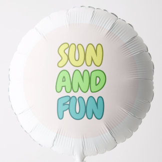 Sun And Fun Helium Balloon