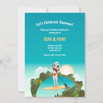 Sun And Fun Invitation by PixiePrints at Zazzle