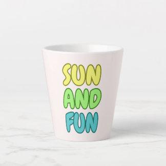 Sun And Fun Latte Mug