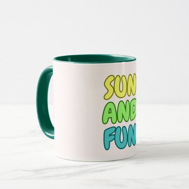 Sun And Fun Mug (Front Left)