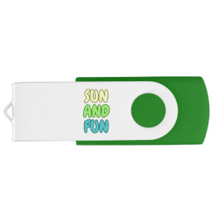 Sun And Fun USB Swivel Flash Drive