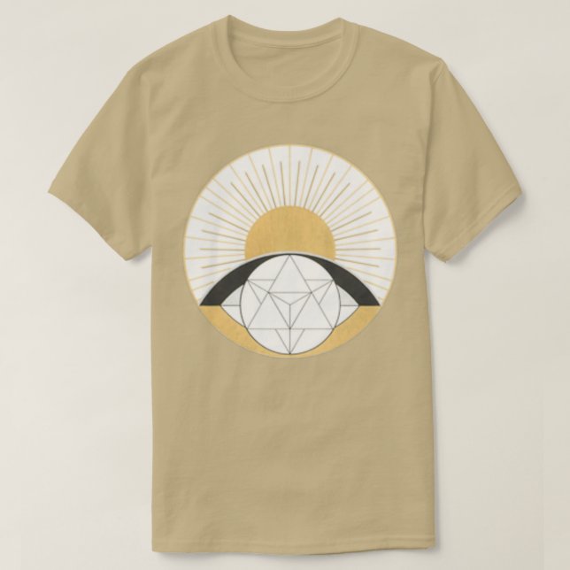 Sun and Merkabah small pattern T-Shirt (Design Front)