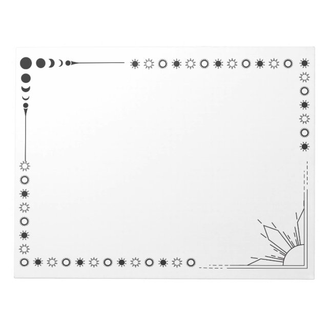 sun and mood notepad (Front)