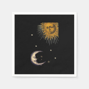 Sun And Moon 90s Whimsigoth Design Napkins