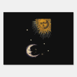 Sun And Moon 90s Whimsigoth Design Sign