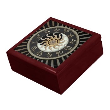 Sun And Moon Astrology Symbols Gift Box by EarthMagickGifts at Zazzle