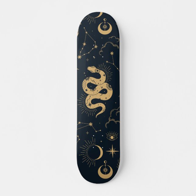 Sun and Moon -Astronomy Witch Skateboard (Front)