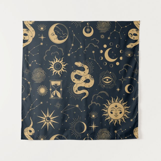 Sun and Moon -Astronomy Witch Tapestry (Front)
