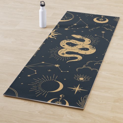 Sun and Moon _Astronomy Witch Yoga Mat