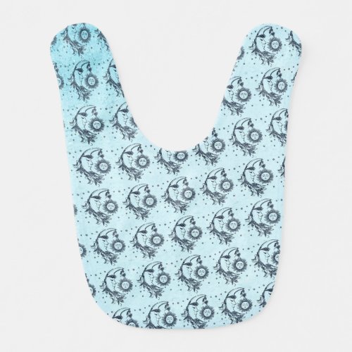 Sun and Moon Baby Bib