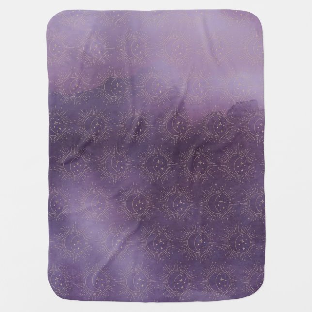 Sun and Moon Baby Blanket (Front)