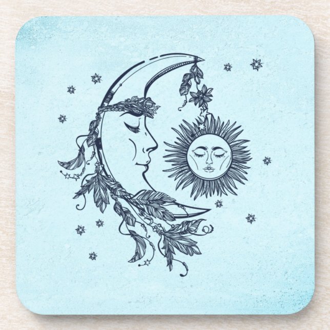 Sun and Moon Beverage Coaster (Front)