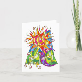 Sun and Moon Blank Notecard by Leslie Clair Bures