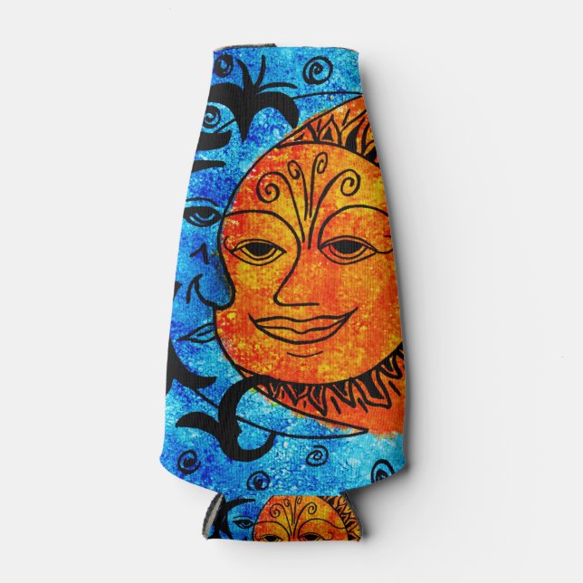 Sun and Moon Bottle and Can Cooler (Front)