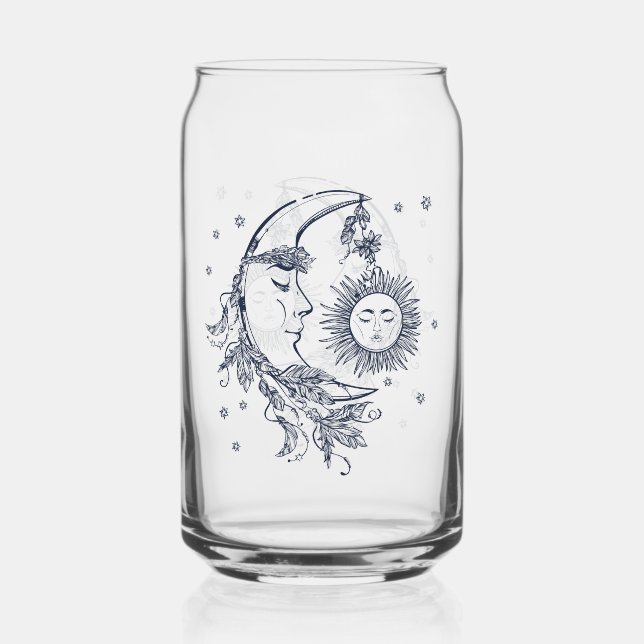 Sun and Moon Can Glass (Front)