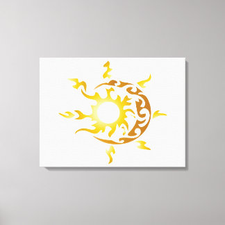 sun and moon canvas print