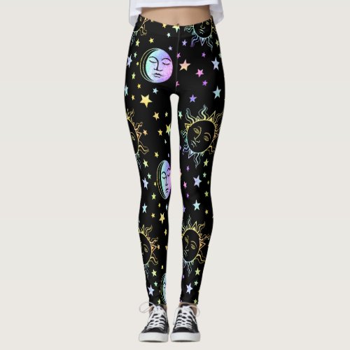 Sun and Moon Celestial Leggings