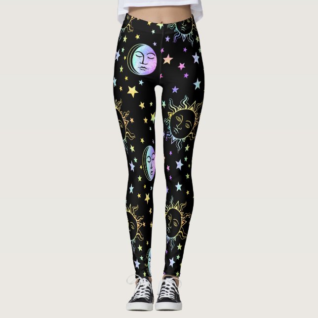 Sun and Moon Celestial Leggings (Front)