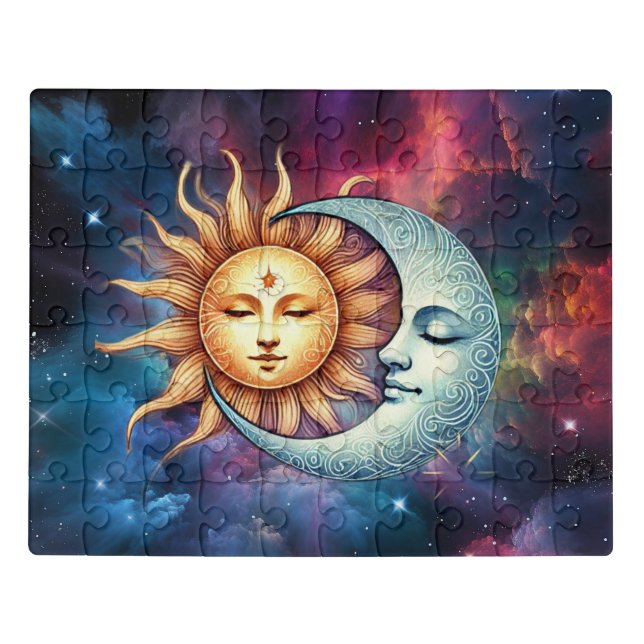 Sun and Moon Celestial Puzzle (Puzzle Horizontal)