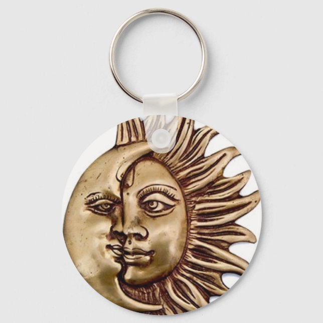 SUN AND MOON CHARM DESIGN KEYCHAIN (Front)