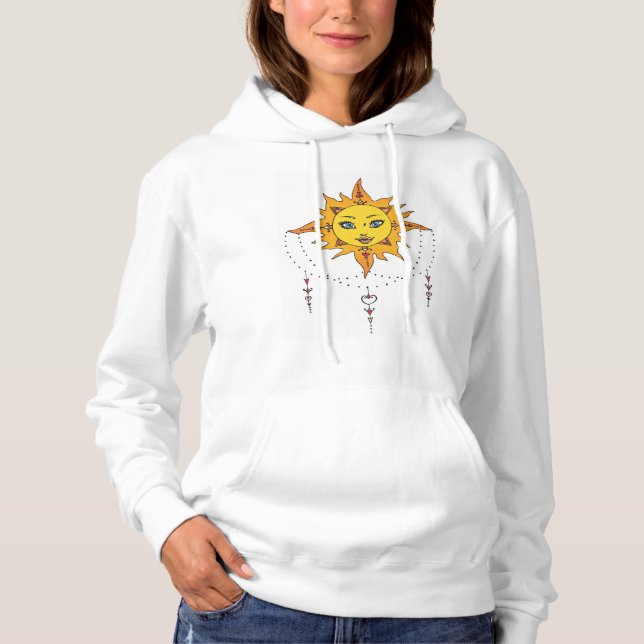 Sun and Moon Charm Hoodie (Front)