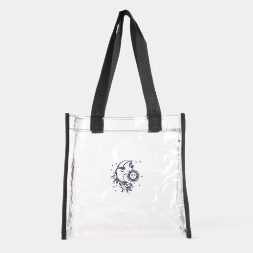 Sun and Moon Clear Tote Bag