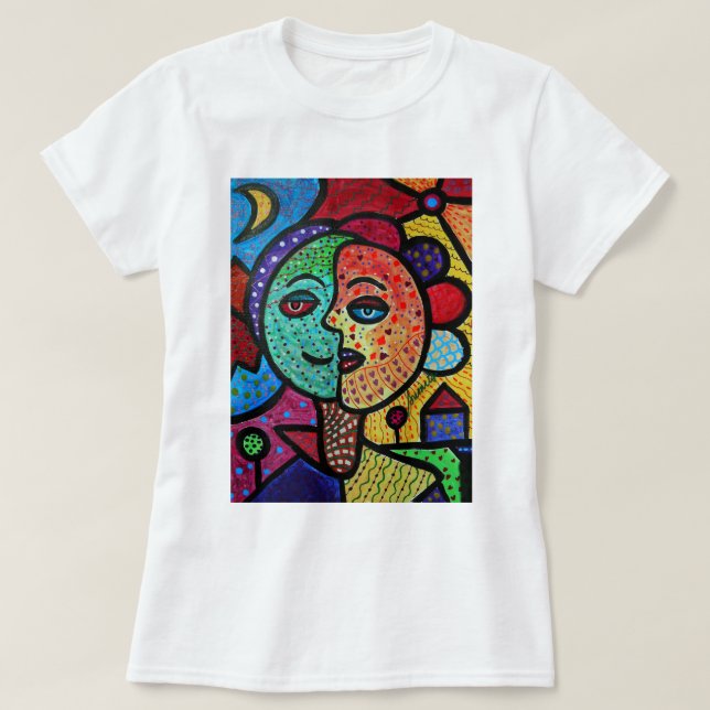 SUN AND MOON COUPLE T-Shirt (Design Front)