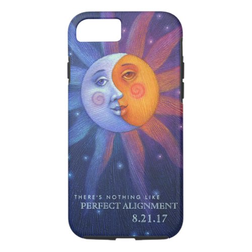 Sun and Moon Eclipse Perfect Alignment iPhone 87 Case